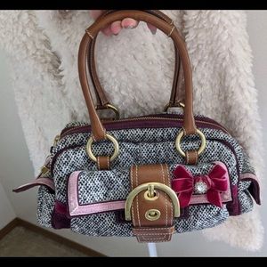 Coach Bleeker Tweed Handbag